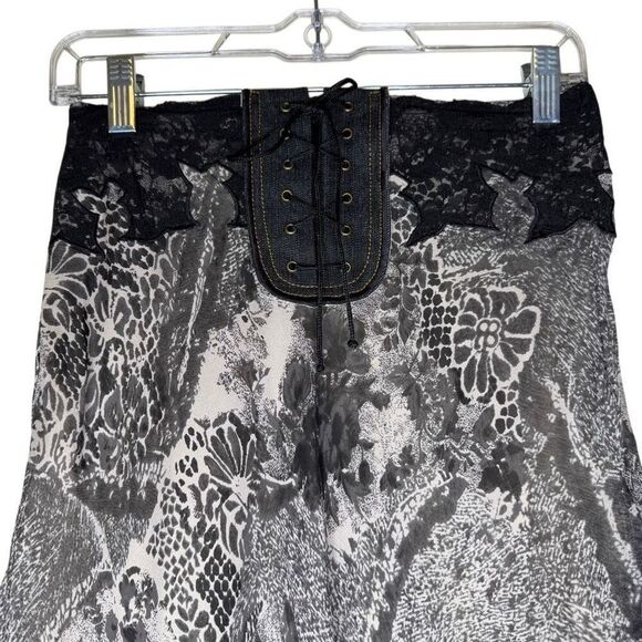 Vintage Newport News Lace Detail Skirt Sz 4 Goth, Whimsygoth, Y2K, FairyGrunge - Picture 3 of 13